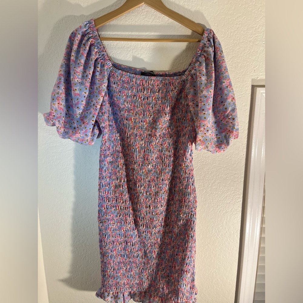 Floral Puff Sleeve Dress